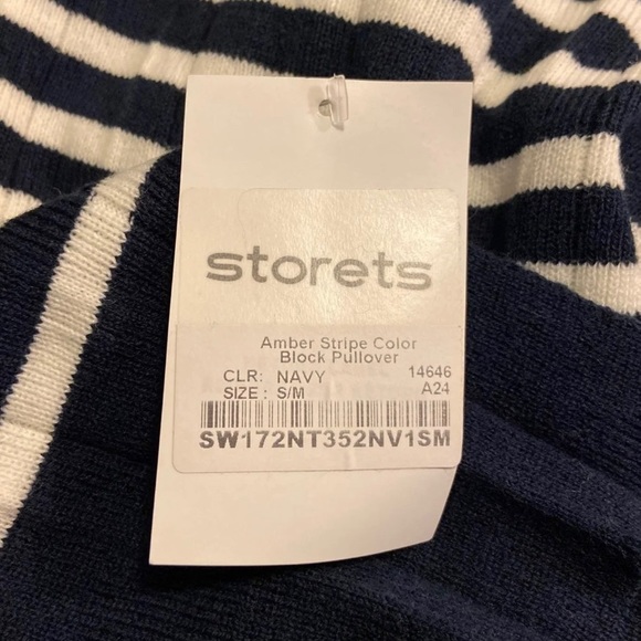 Storets NWT Amber Stripe Color Block Pullover - Picture 4 of 10